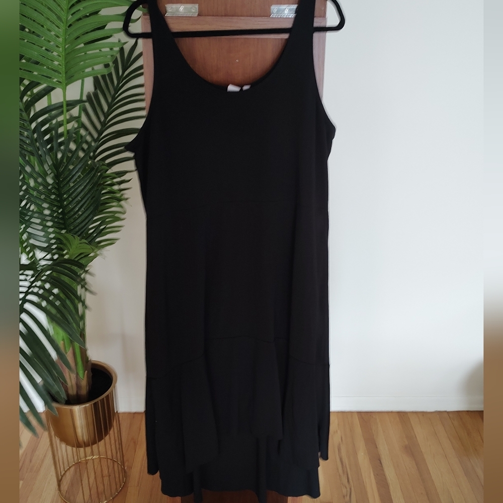 Vintage GAP Soft Peplum Hi-Low Hem Sleeveless Midi Dress - Picture 3 of 8